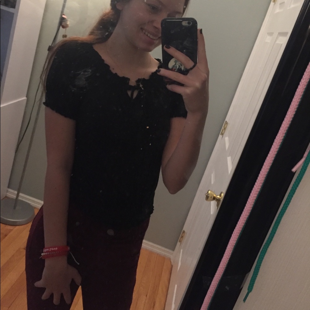 Cute Black Top